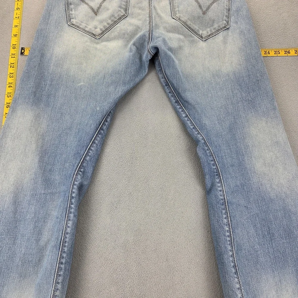 Vintage Levis Engineered Jeans 10th Anniversary Altered‎ Hem Stains Fits 30x27